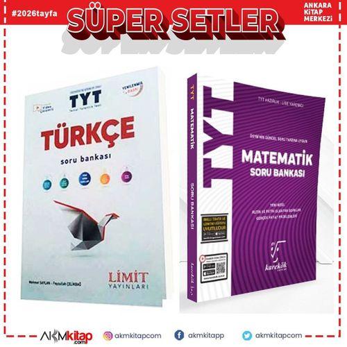 TYT Türkçe ve Matematik Soru Bankası Seti 2 Kitap Set