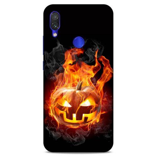 Lopard Xiaomi Redmi Note 7 Uyumlu Kılıf FireX (21) Koruyucu Kapak Halloween
