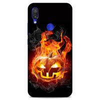 Lopard Xiaomi Redmi Note 7 Uyumlu Kılıf FireX (21) Koruyucu Kapak Halloween