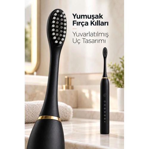 Siyah Elektrikli Diş Fırçası Zamanlayıcılı Ve Hafızalı