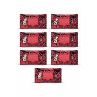 7 Paket Red Rose Islak Havlu Mendil 90 Adet Kapaklı Gül Kokulu