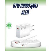 67 Watt Çift Turbo Şarj Adaptörü Oppo Reno 4 5 6 Uyumlu