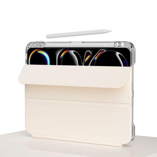 Apple iPad Pro 13 2025 M5 Kılıf Magnetik Ayrılabilen Airbagli Zore Sliding Tablet Kılıfı