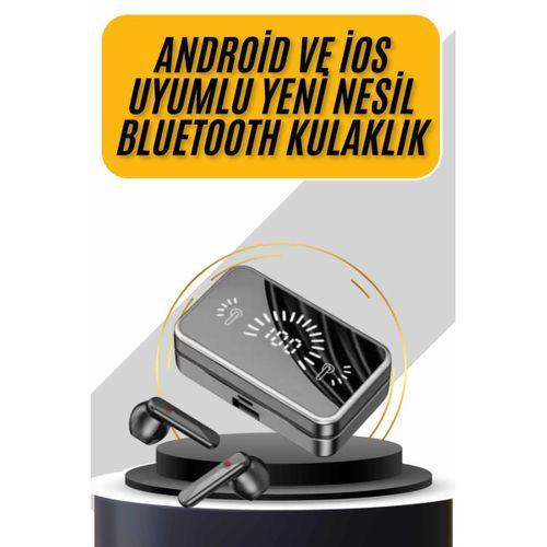 İos Android Uyumlu Bluetooth Kulaklık Kablosuz Kulaklık Yüksek Basslı