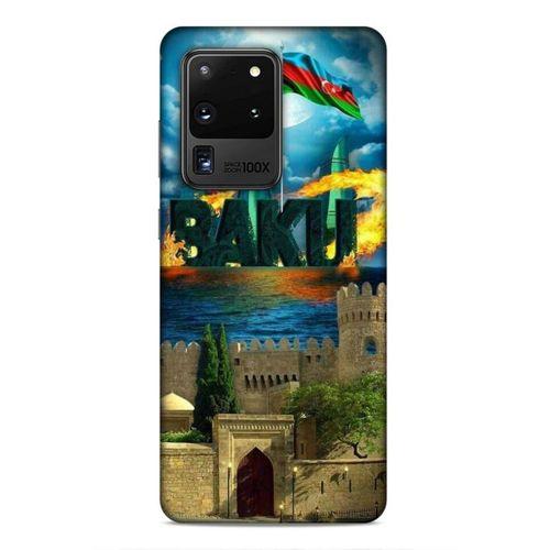 Samsung Galaxy S20 Ultra Uyumlu Kılıf Azarbaijan (50) Shockproof Kılıf Bakü Simgeler