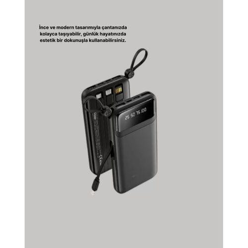 Taşınabilir 20.000 Mah Hızlı Şarj Powerbank 4 Çıkışlı