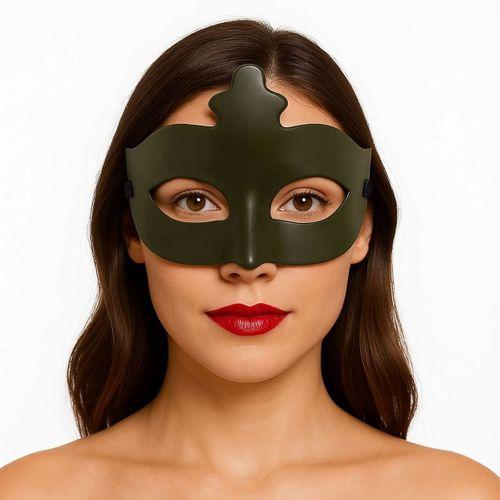 Çocuk Haki Yeşil Renk Masquerade Kostüm Partisi Venedik Balo Maskesi