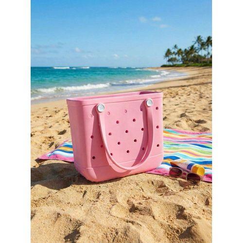 Crocs Stil Jibbitzli Kadın Plaj Çantası