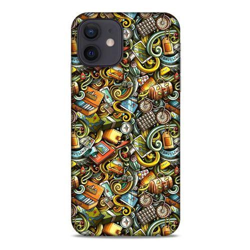 Graffitix (50) Desenli Silikon Kapak Apple iPhone 12 Kılıf