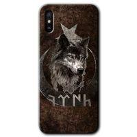 MRCİLETİSİM Xiaomi Redmi 9A Kılıf Baskılı Kapak - Bozkurt Göktürk + 5D Tam Kaplayan Cam