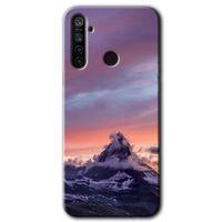 Realme 5i Kılıf HD Desen Baskılı Arka Kapak + Temperli Cam - Zirve