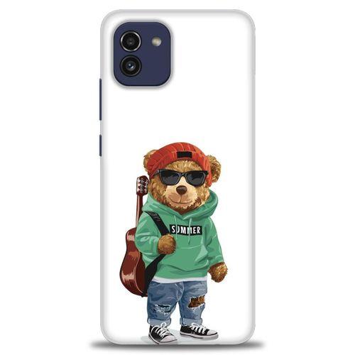 Samsung Galaxy A03 Kılıf HD Baskılı Kılıf - Teddy Bear + Tam Ekran Koruyucu