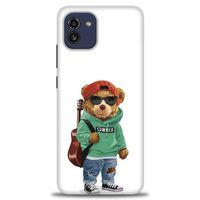 Samsung Galaxy A03 Kılıf HD Baskılı Kılıf - Teddy Bear + Tam Ekran Koruyucu