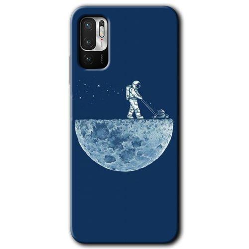 Poco M3 Pro Kılıf HD Desen Baskılı Arka Kapak - Uzay İşçisi