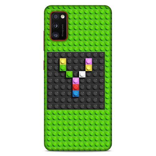 Lopard Samsung Galaxy A41 Uyumlu Kılıf BloX (36) Glitter Kılıf Y Harfi