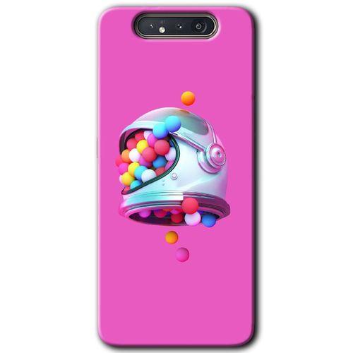 Samsung Galaxy A80 HD Baskılı Kılıf + 9D Tam Ekran Koruyucu - Uzay Başlığı