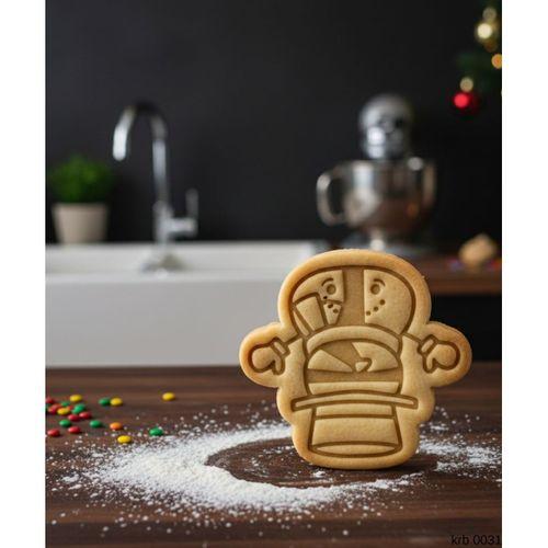 Noel Askeri Fındıkkıran Kurabiye Kalıbı – Şapkalı Asker Figürlü, Çift Parça Hamur Kesici, Şeker Hamuru ve Oyun Hamuru İçin