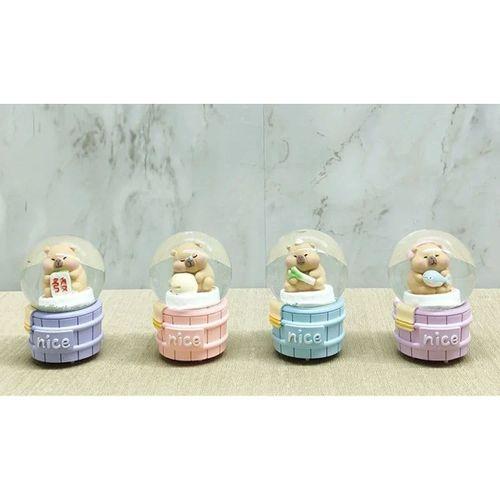 Kapibara Tasarımlı Işıklı Kar Küresi Alk5022