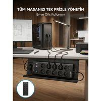 Usb Ve Type-c Şarj Özellikli 10'lu Çoklu Priz