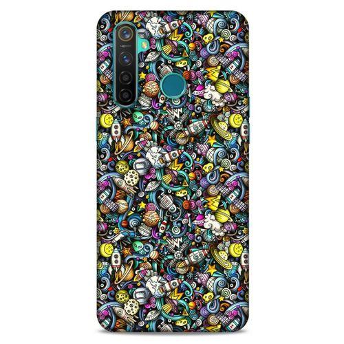 Graffitix (48) Desenli Silikon Kapak Oppo Realme 5 Pro Kılıf