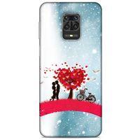 Lopard Xiaomi Redmi Note 9 Pro Uyumlu Kılıf Bahar (20) Koruyucu Kılıf Kalpli Ağaç