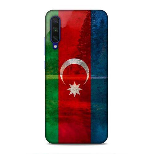 Xiaomi Mi A3 Uyumlu Kılıf Azarbaijan (43) Thin Fit Kılıf Bayrak Manzara