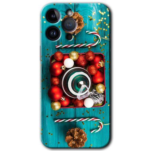 iPhone 14 Pro HD Baskılı Kılıf + 9D Tam Ekran Koruyucu - Christmas