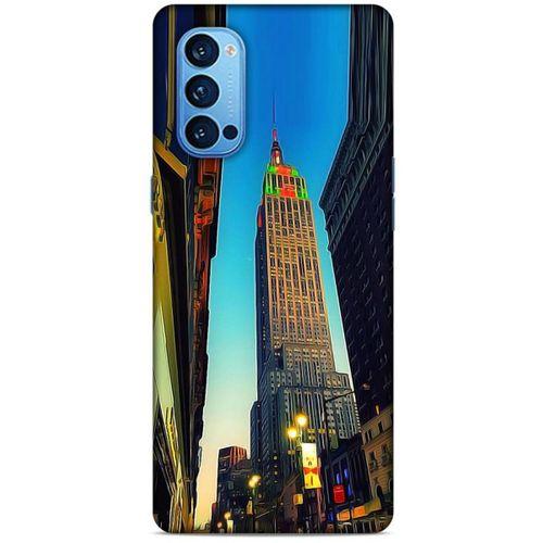 Oppo Reno 4 Pro Kılıf Dünya Mimarisi (6) Silikon Kılıf Empire State