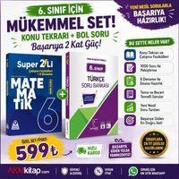 Karekök Yayınları 6. Sınıf Türkçe ve Örnek Akademi Süper İkili Matematik Seti 2 Kitap