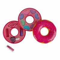 Çocuk Donut Şekilli 2 Katlı Makyaj Güzellik Seti