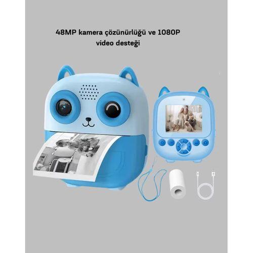 48mp Termal Baskılı Çocuk Dijital Kamera 1080p Video 2.4'' Ekran 6x Zoom