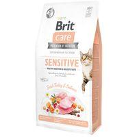 Brit Care Yetişkin Hassas Kediler İçin, Tahılsız, Hipoalerjenik, Taze Hindi Etli Ve Somonlu Kuru Mama 7 kg