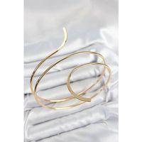 Pirinç Sarmal Model Gold Renk Pazu Bileklik