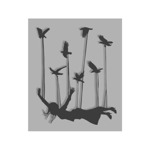 Kuşlarla Uçan Kadın 3D Baskı (Bu ürün Sadece Plastik parçadır - Almadan Önce Soru Sorabilirsiniz)