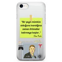 Apple iPhone 8 Kılıf Caps-Elon Musk Arka Kapak Koruma Desenli Full Koruyucu