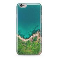 Apple iPhone 6 Plus - 6S Plus Kılıf Mavi Tur Arka Kapak Koruma Desenli Full Koruyucu