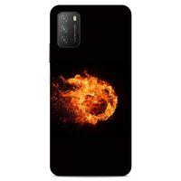 Lopard Xiaomi Poco M3 Uyumlu Kılıf FireX (29) Arka Koruma Kılıfı Ateş Topu