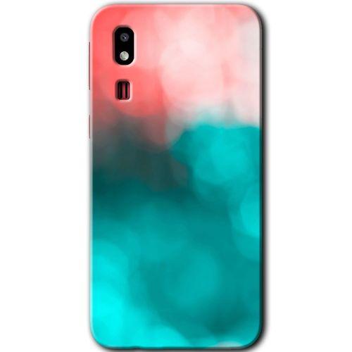 Galaxy A2 Core Kılıf HD Desen Baskılı Arka Kapak - Flu Işık + Kırılmaz Cam