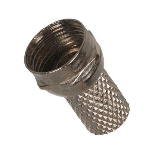 PowerMaster PM-683 F Konnektör RG6/U4 Uydu Anten Kablo Uyumlu Çevirmeli Vidalı Tip (100'lü Paket)