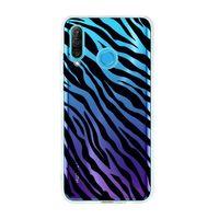 Huawei P30 Lite Zebra Pattern Premium Şeffaf Silikon Kılıf