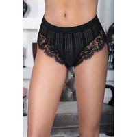 Siyah Kadın Çizgili Külot Veronica