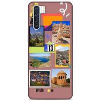 Lopard Oppo A91 Uyumlu Kılıf Şehirli ※ (13) Bitlis Silikon Kap