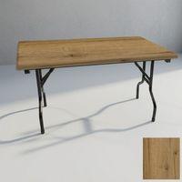 Dockers Banket Katlanır Masa (Werzalit, Allzalit. Vermodin Tabla 80x140) - Canyon Palace Oak