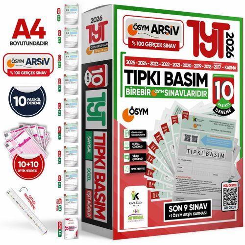 2026 TYT-AYT-MSÜ ÖSYM Çıkmış Soru Tıpkı Basım 27lİ (10+9+8) Deneme Paketi Video Çözümlü Türkiye Geneli