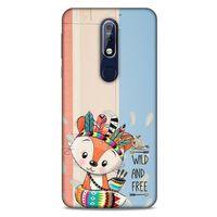 Animax Kızılderili Tilki Nokia 7.1 Kılıf Desenli Silikon