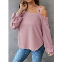 Kadın Uzun Kollu Tek Omuz Askı Detay Salaş Dalgıç Bluz