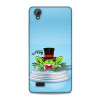 Vestel Venüs V5 Kılıf FunnyMaX (7) Telefon Kılıfı Açık Mavi Kurbağa
