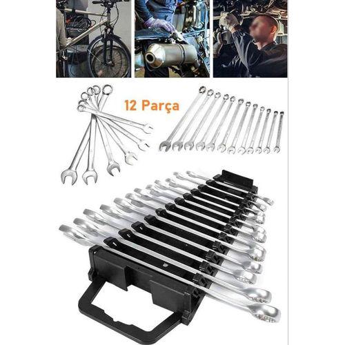 Zhltools 58 Parça Set 46 Parça Lokma Takımı otomatik Cırcır 1/4 12 Parça Kombine Açık Ağız Yıldız Anahtar Takımı