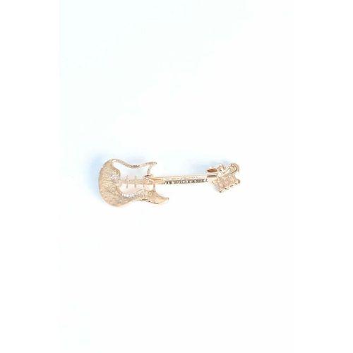 Zirkon Taşlı Metal Broş