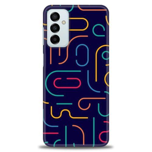 Samsung Galaxy M13 Kılıf HD Baskılı Kılıf - Renkli Çubuklar + Tam Ekran Koruyucu